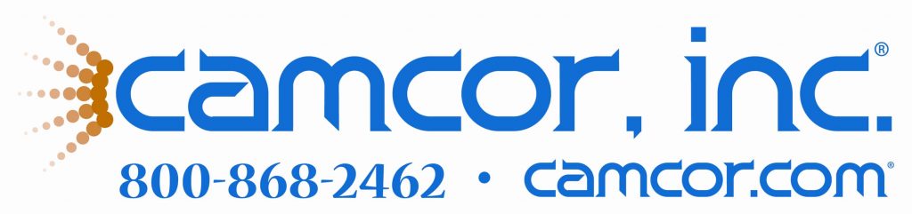 The Camcor logo - letters in blue