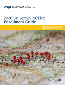 Cover of NCFlex enrollment guide.