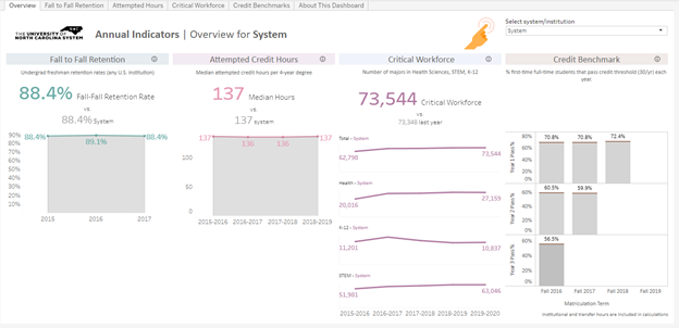 Annual Indicators dashboard screenshot
