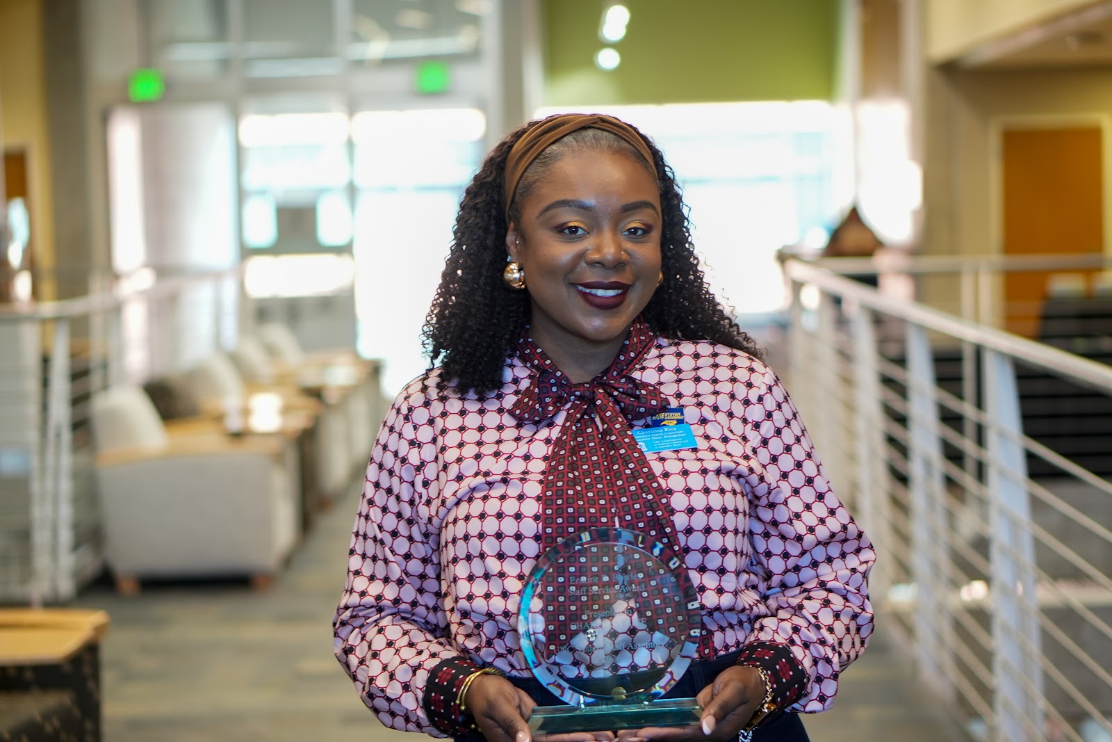 Charlissa Rice holds the 2026 Erskine B. Bowles Staff Service Award Charlissa Rice holds the 2026 Erskine B. Bowles Staff Service Award