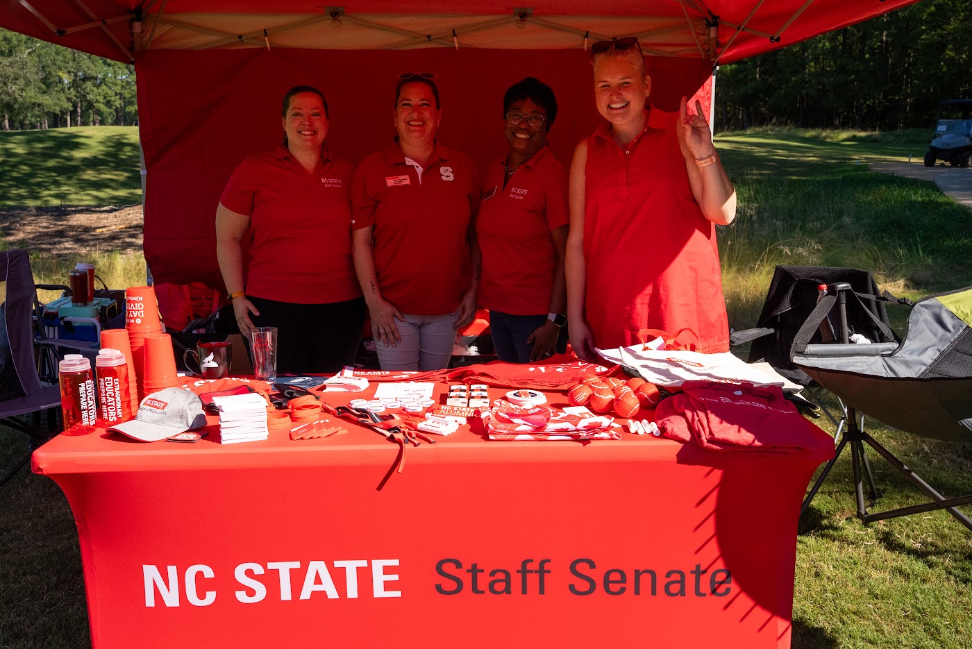 NC State Staff Senate members at the 2026 Chancellors’ Cup