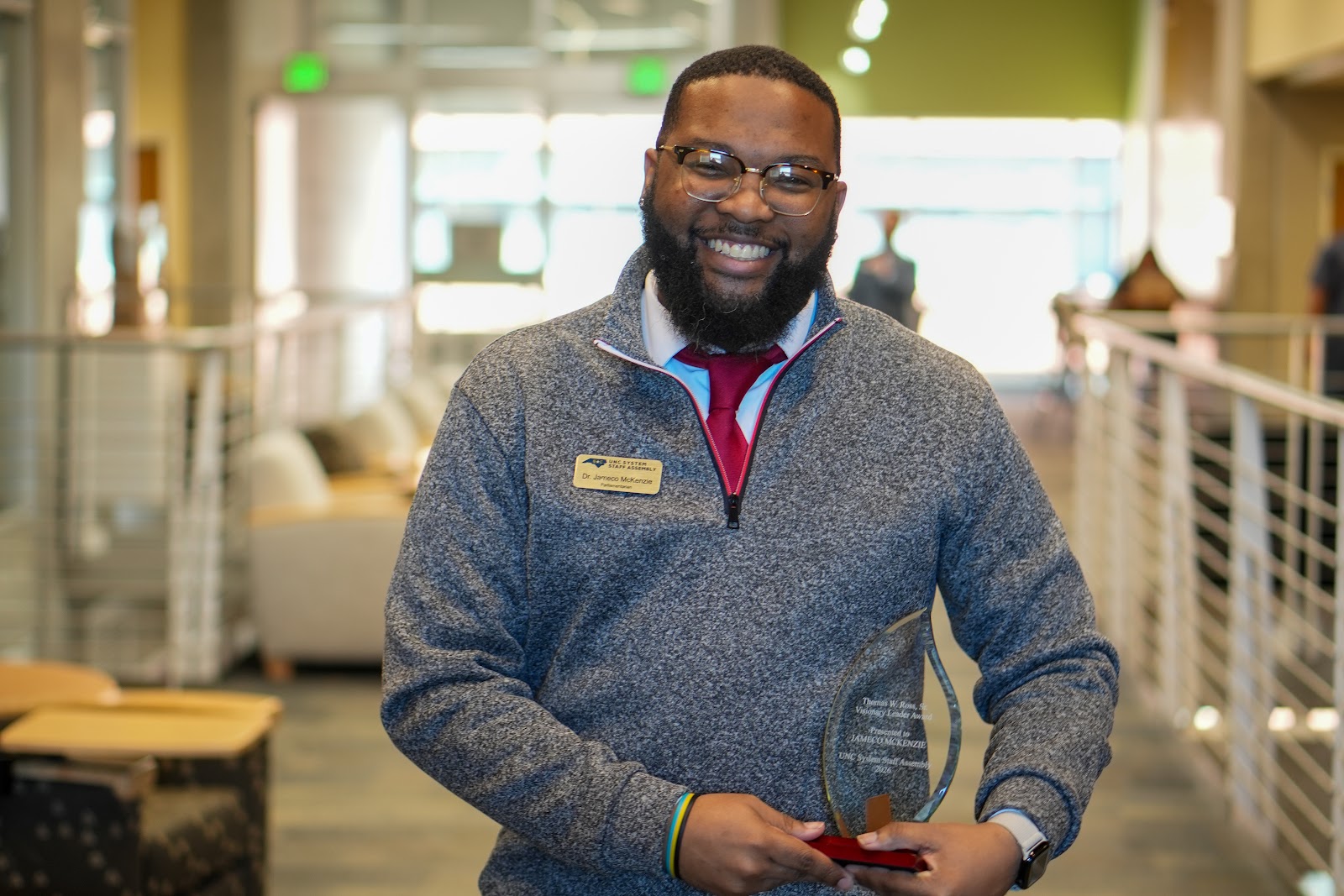 Jameco McKenzie holds the 2026 Thomas W. Ross Sr. Visionary Leader Award Jameco McKenzie holds the 2026 Thomas W. Ross Sr. Visionary Leader Award